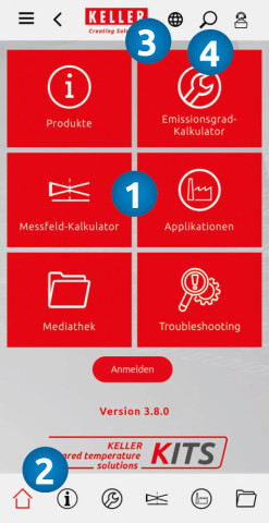 Screenshot der KITS App