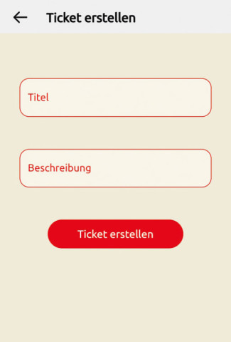 Screenshot des Tickesystems
