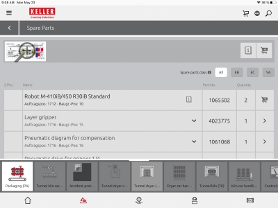 KELLER Bolt Information System - application de service KBIS