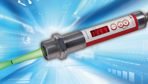 Pirometro panoramico compatto con luce pilota a LED.