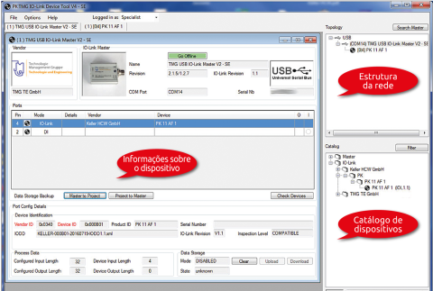 Integração de um sensor IO no mestre.
