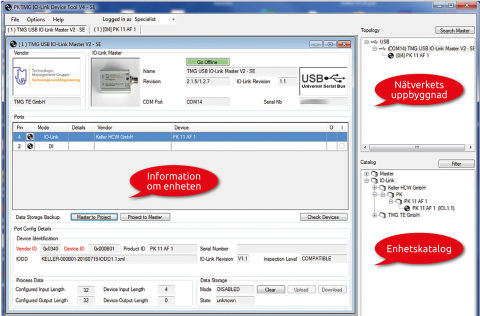 Integration av en IO-sensor i mastern.