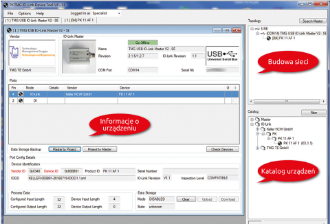 Integracja czujnika IO z urządzeniem nadrzędnym.