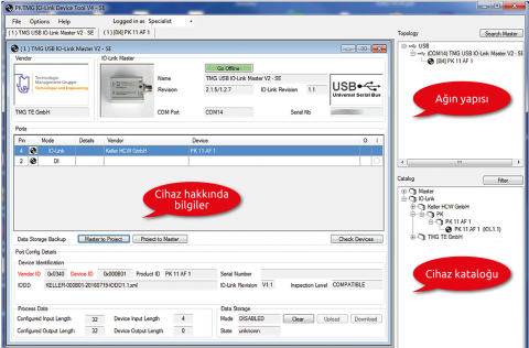 Bir IO sensörünün master'a entegrasyonu.