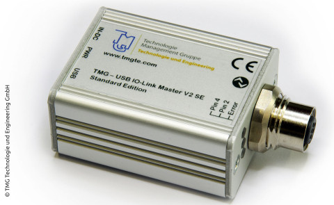 図 8 USB インターフェースを介して IO-Link デバイスを PC に接続するための IO-Link マスター。