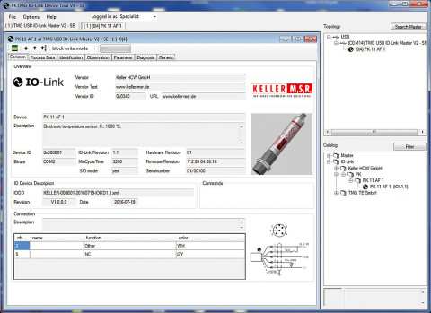 연결된 IO 디바이스의 속성.